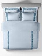 SCROLLIS-SKY DOUBLE DUVET BEDDING SET