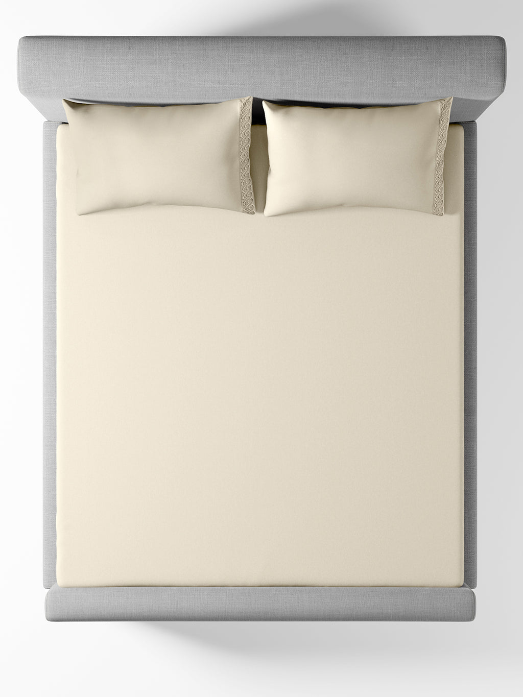 SERENO-CLOUD CREAM KING BED SHEET SET