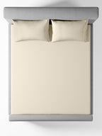 SERENO-CLOUD CREAM KING BED SHEET SET