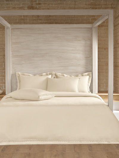 SERENO-CLOUD CREAM KING BED SHEET SET