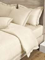 SERENO-CLOUD CREAM KING BED SHEET SET
