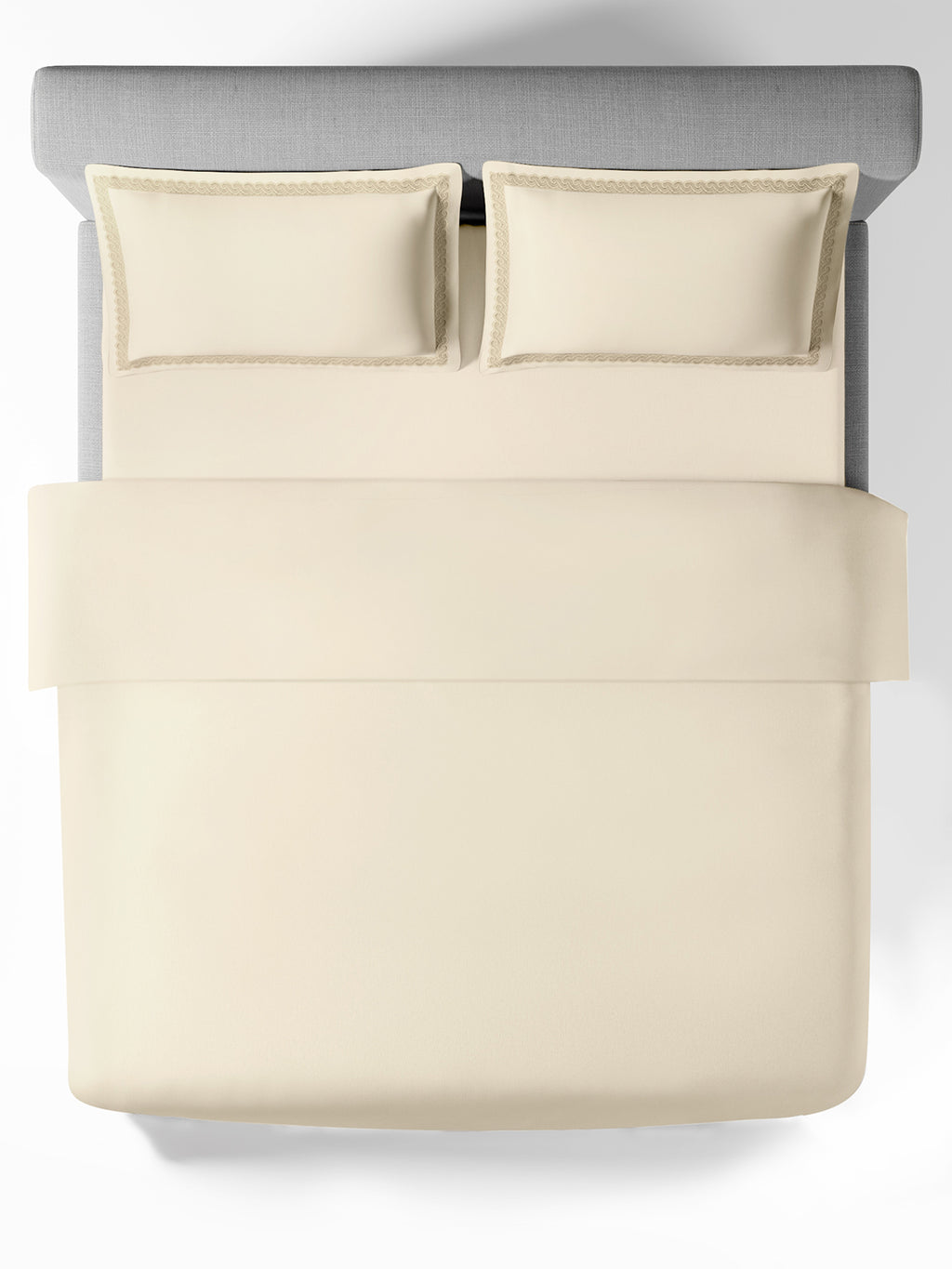 SERENO-CLOUD CREAM DOUBLE DUVET COVER SET