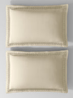SERENO-CLOUD CREAM DOUBLE DUVET COVER SET