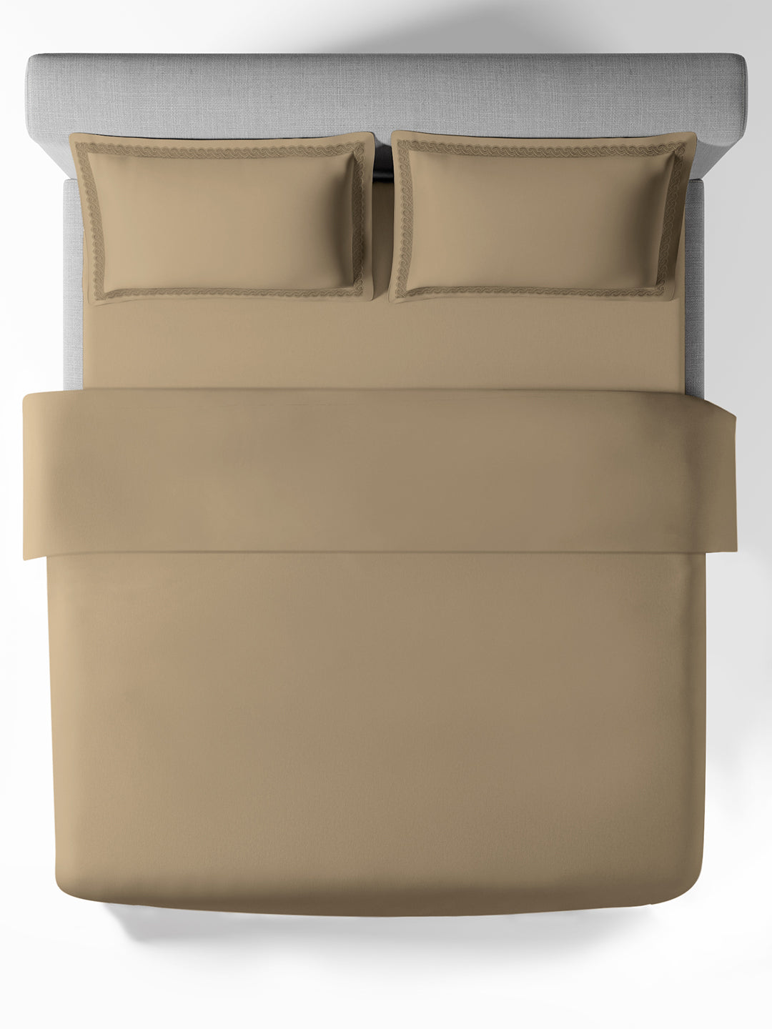 SERENO-TAUPE GREY DOUBLE DUVET COVER SET
