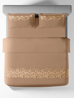 SPECKLE-ALMOND DOUBLE DUVET COVER SET