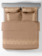 SPECKLE-ALMOND DOUBLE DUVET BEDDING SET