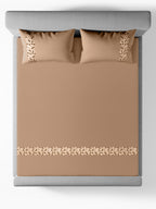 SPECKLE-ALMOND DOUBLE DUVET BEDDING SET