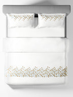 SPECKLE-BRIGHT WHITE DOUBLE DUVET COVER SET
