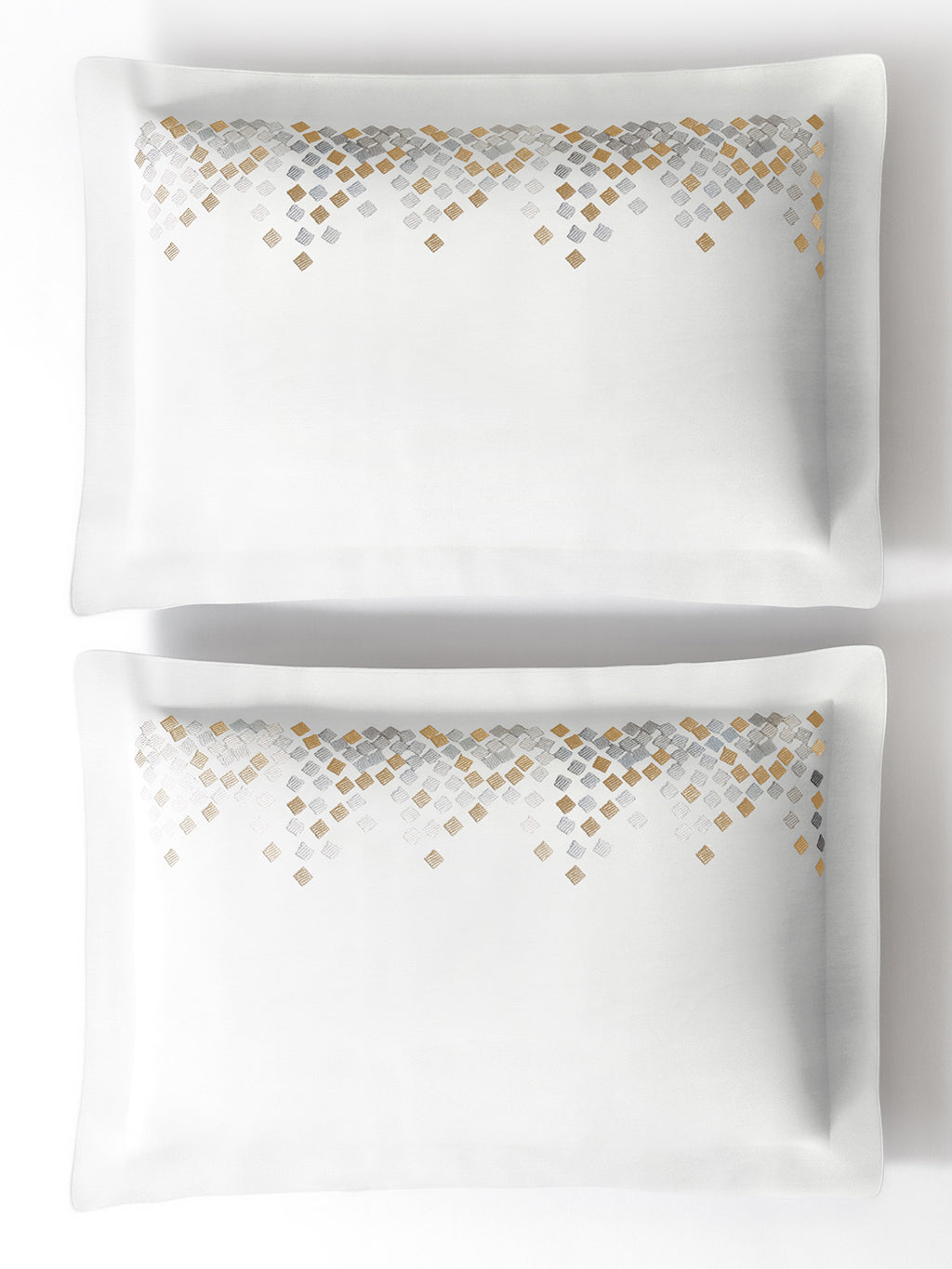 SPECKLE-BRIGHT WHITE DOUBLE DUVET COVER SET