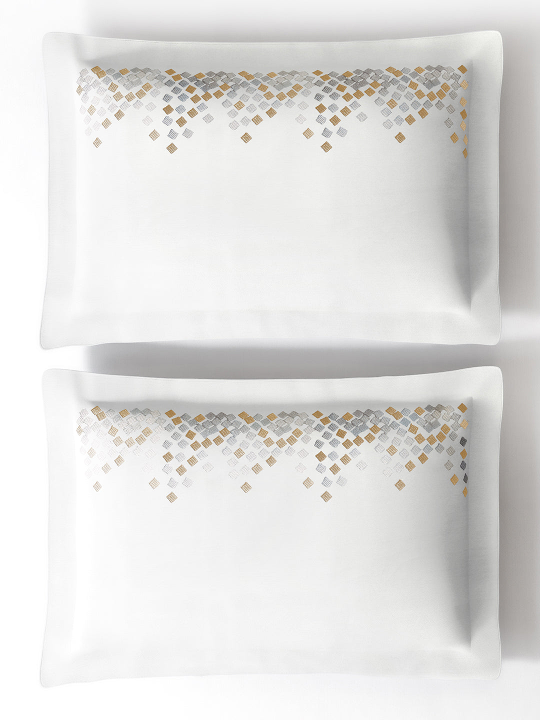 SPECKLE-BRIGHT WHITE DOUBLE DUVET COVER SET