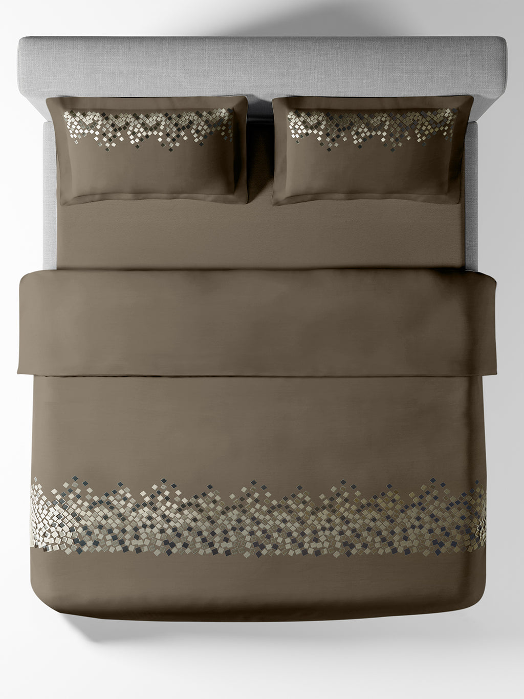 SPECKLE-CHOCOLATE CHIP DOUBLE DUVET COVER SET