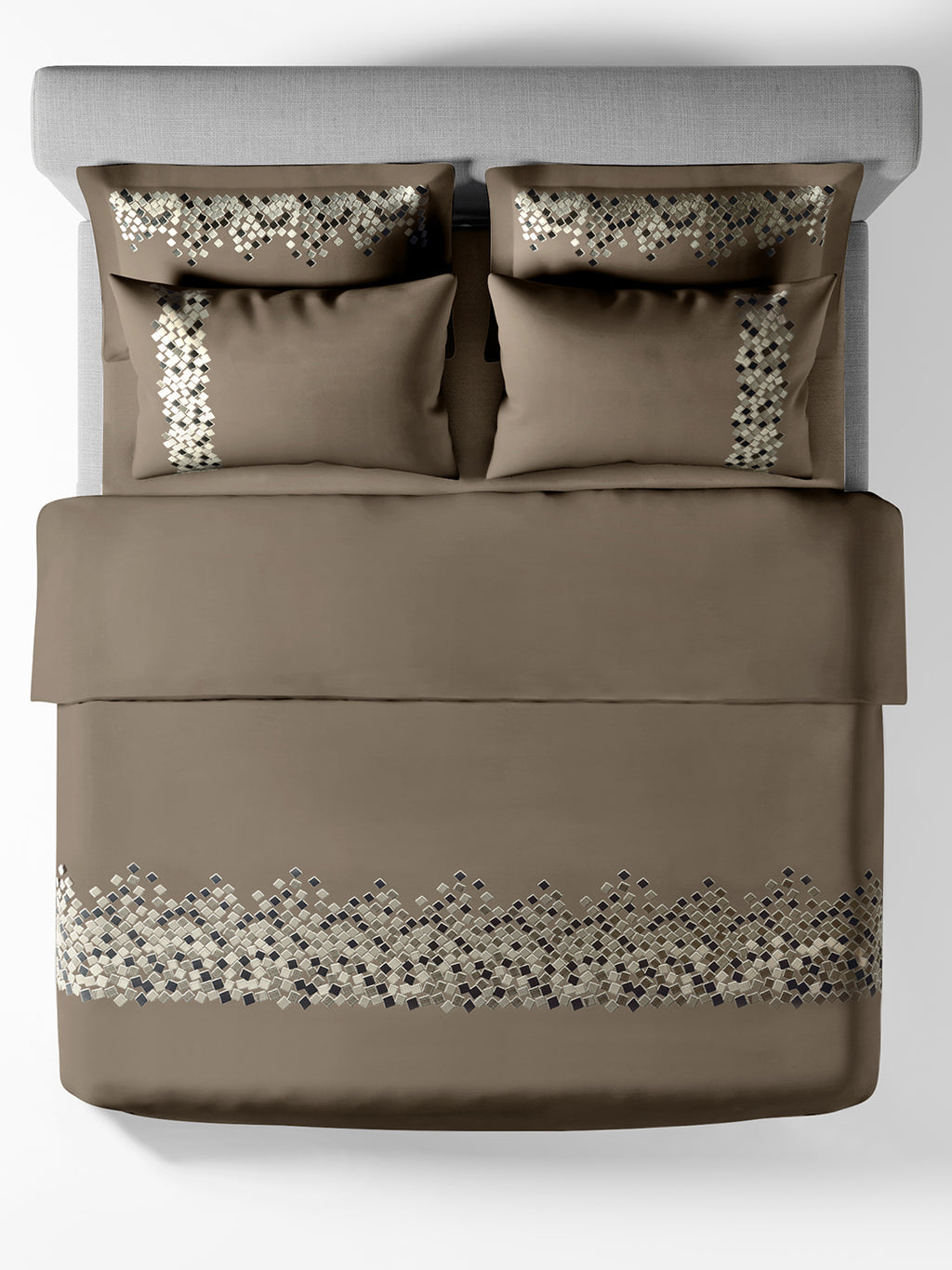 SPECKLE-CHOCOLATE CHIP DOUBLE DUVET BEDDING SET