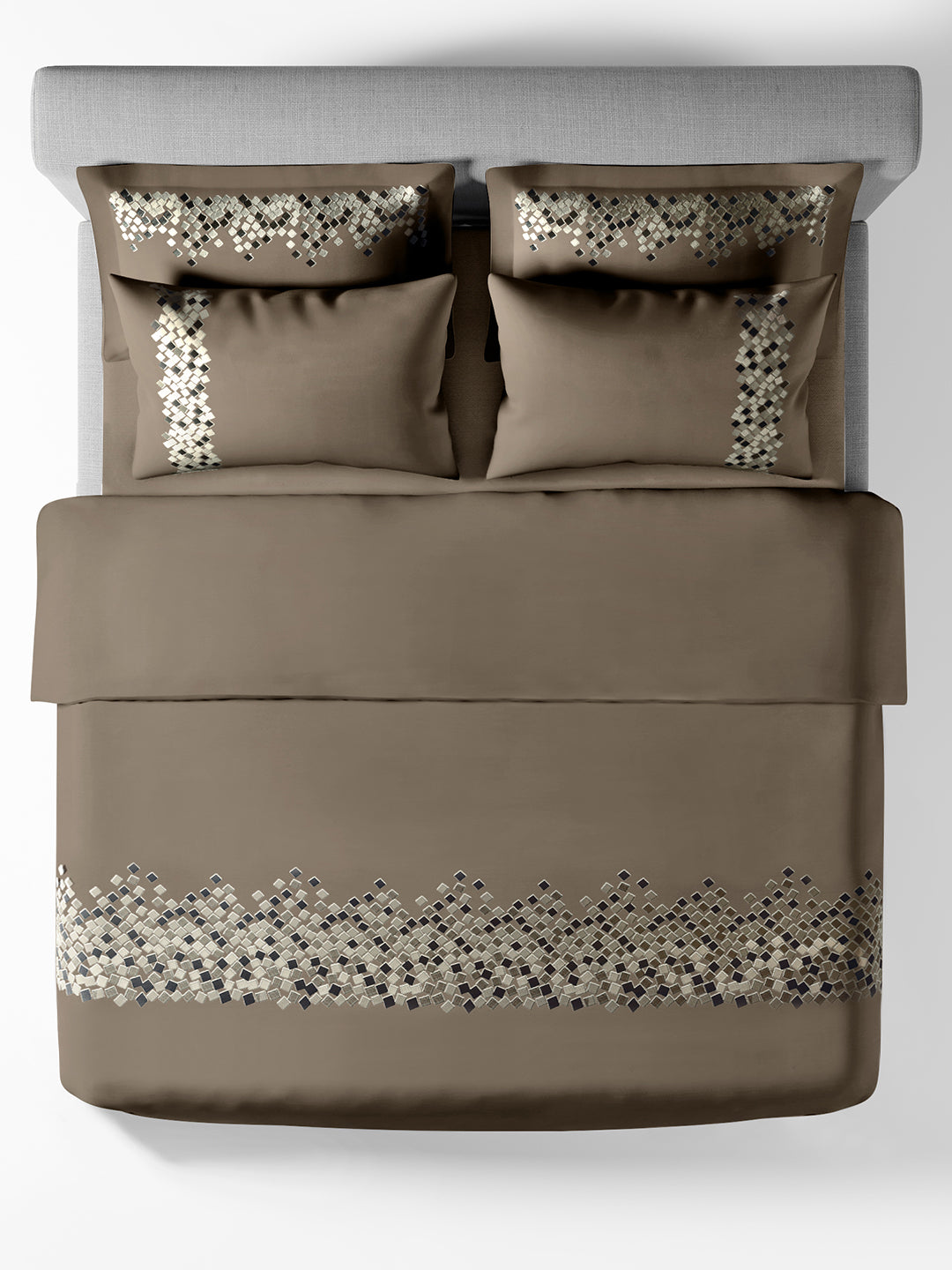SPECKLE-CHOCOLATE CHIP DOUBLE DUVET BEDDING SET