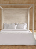SPECKLE-LIGHT SILVER DOUBLE DUVET BEDDING SET