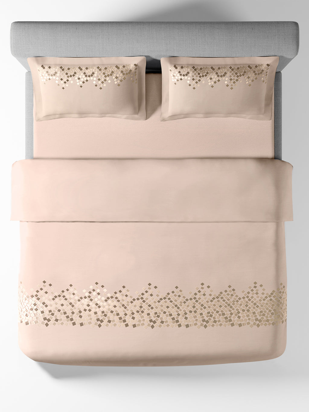 SPECKLE-PEARLED IVORY DOUBLE DUVET COVER SET