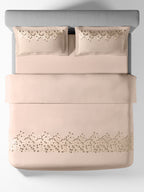 SPECKLE-PEARLED IVORY DOUBLE DUVET COVER SET