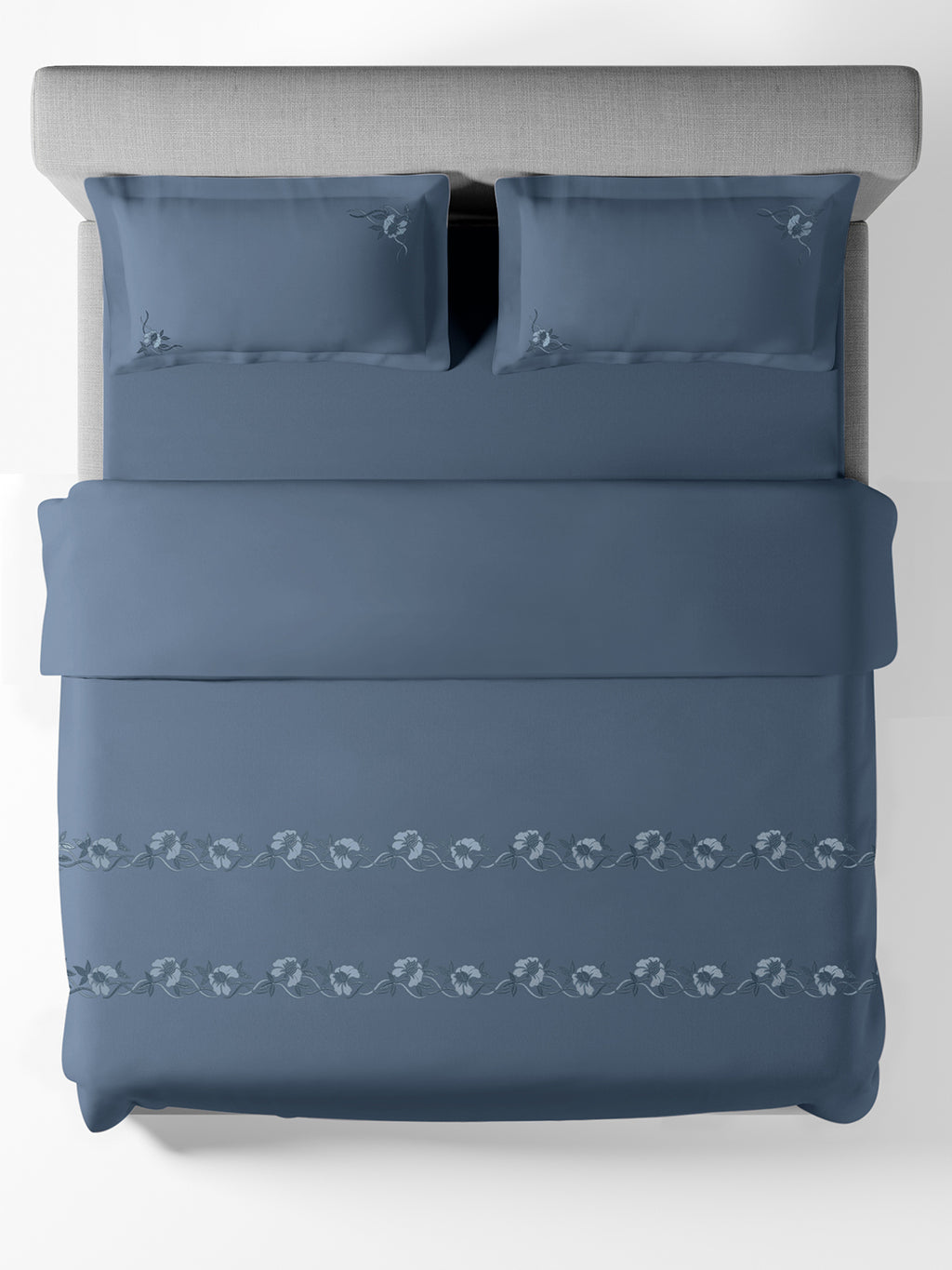 VINE-BLUE MIRAGE DOUBLE DUVET COVER SET