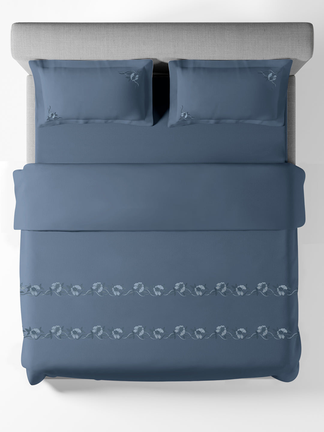 VINE-BLUE MIRAGE DOUBLE DUVET COVER SET