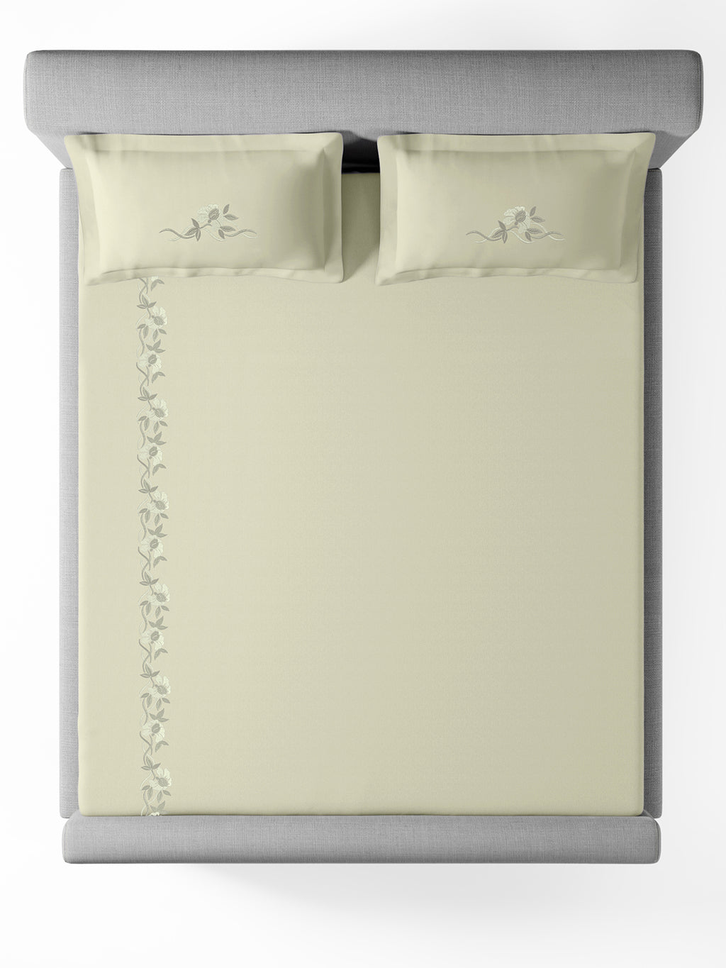 VINE-CELADON KING BED SHEET SET