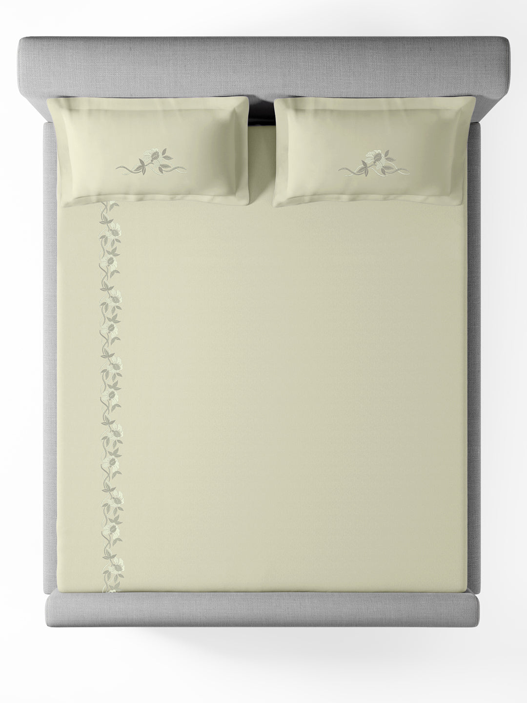 VINE-CELADON KING BED SHEET SET