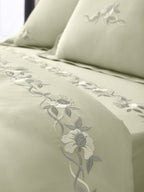 VINE-CELADON KING BED SHEET SET