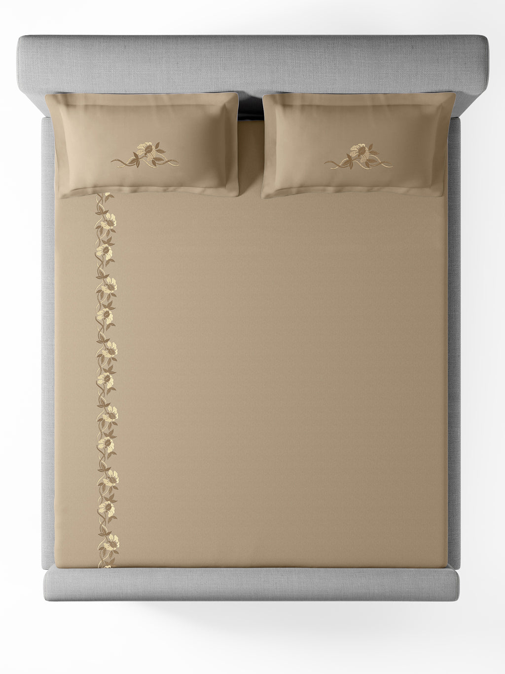 VINE-TAUPE GREY KING BED SHEET SET