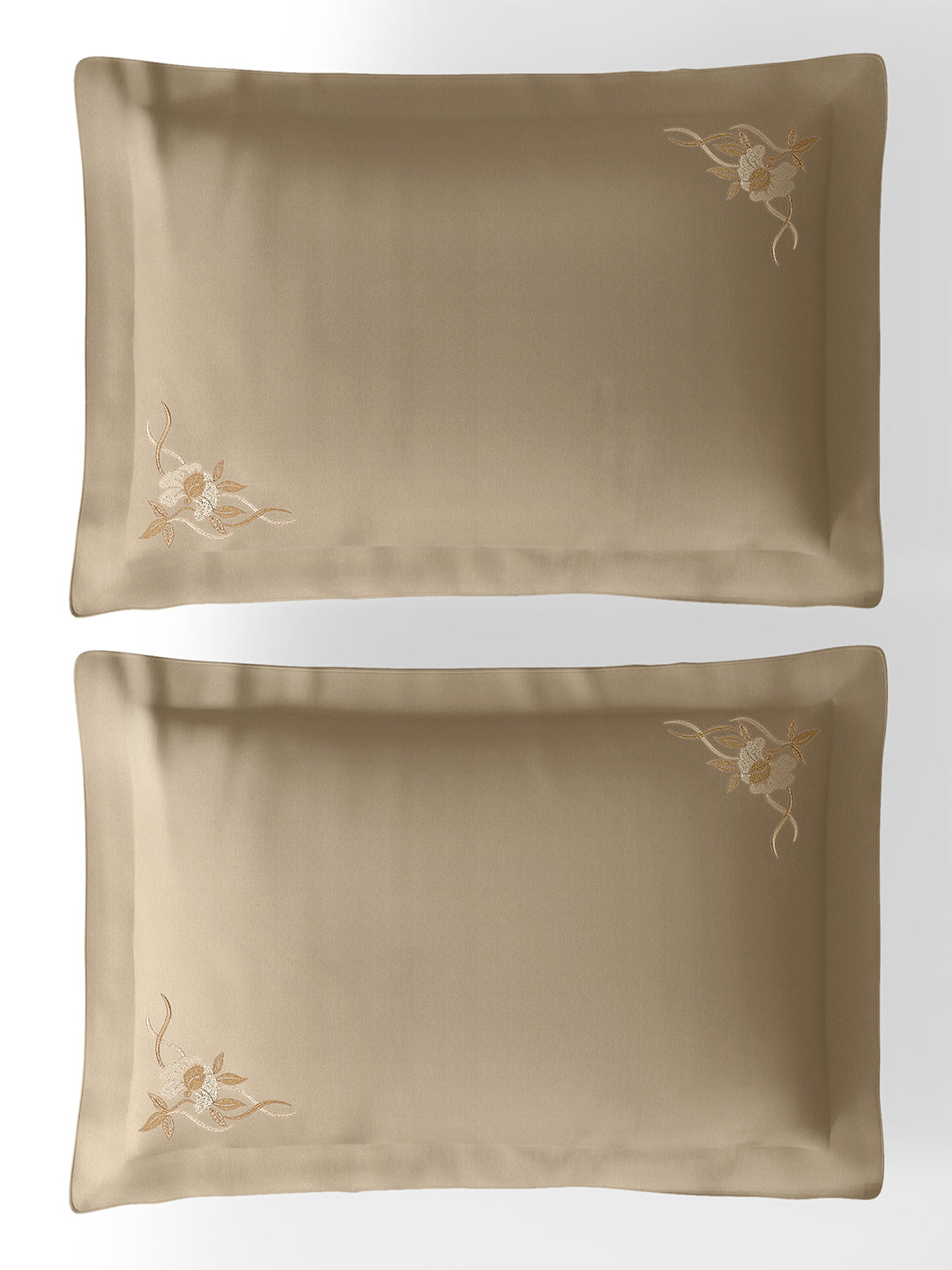 VINE-TAUPE GREY DOUBLE DUVET COVER SET