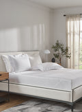 LUMA-BRILLIANT WHITE KING BED SHEET SET