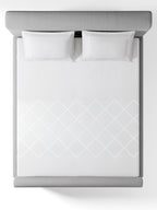 LUMA-BRILLIANT WHITE KING BED SHEET SET