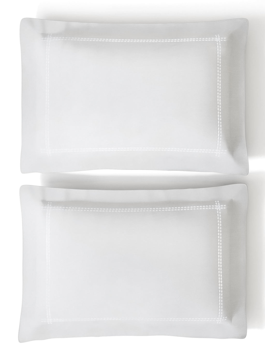 LUMA-BRILLIANT WHITE KING BED SHEET SET