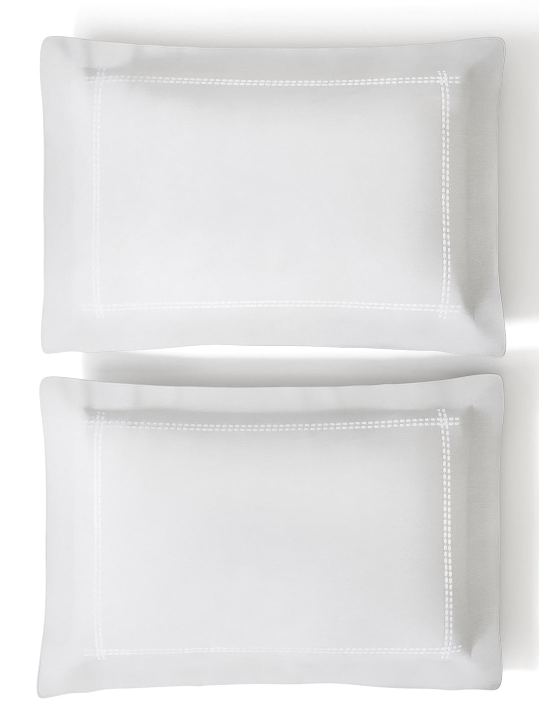 LUMA-BRILLIANT WHITE KING BED SHEET SET