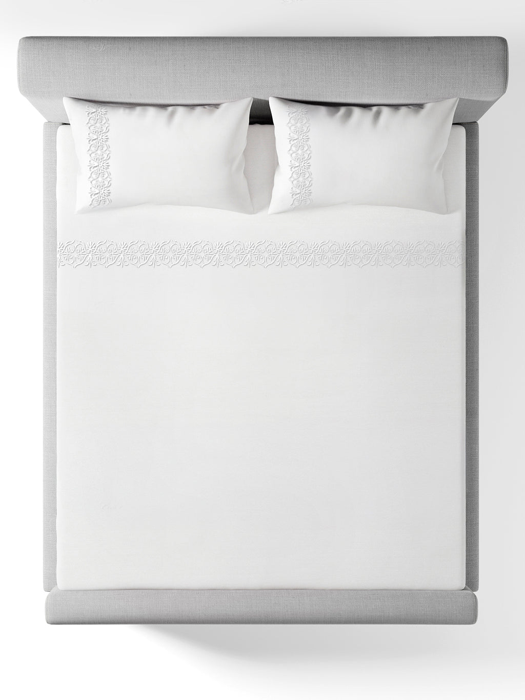 MONARCH-BRILLIANT WHITE KING BED SHEET SET