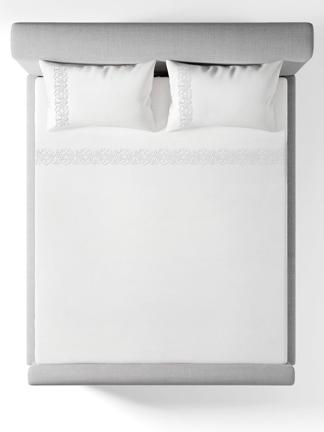 MONARCH-BRILLIANT WHITE KING BED SHEET SET