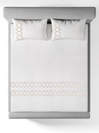 ONDINE-IVORY KING BED SHEET SET