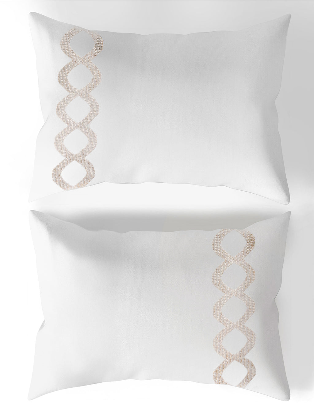 ONDINE-IVORY KING BED SHEET SET