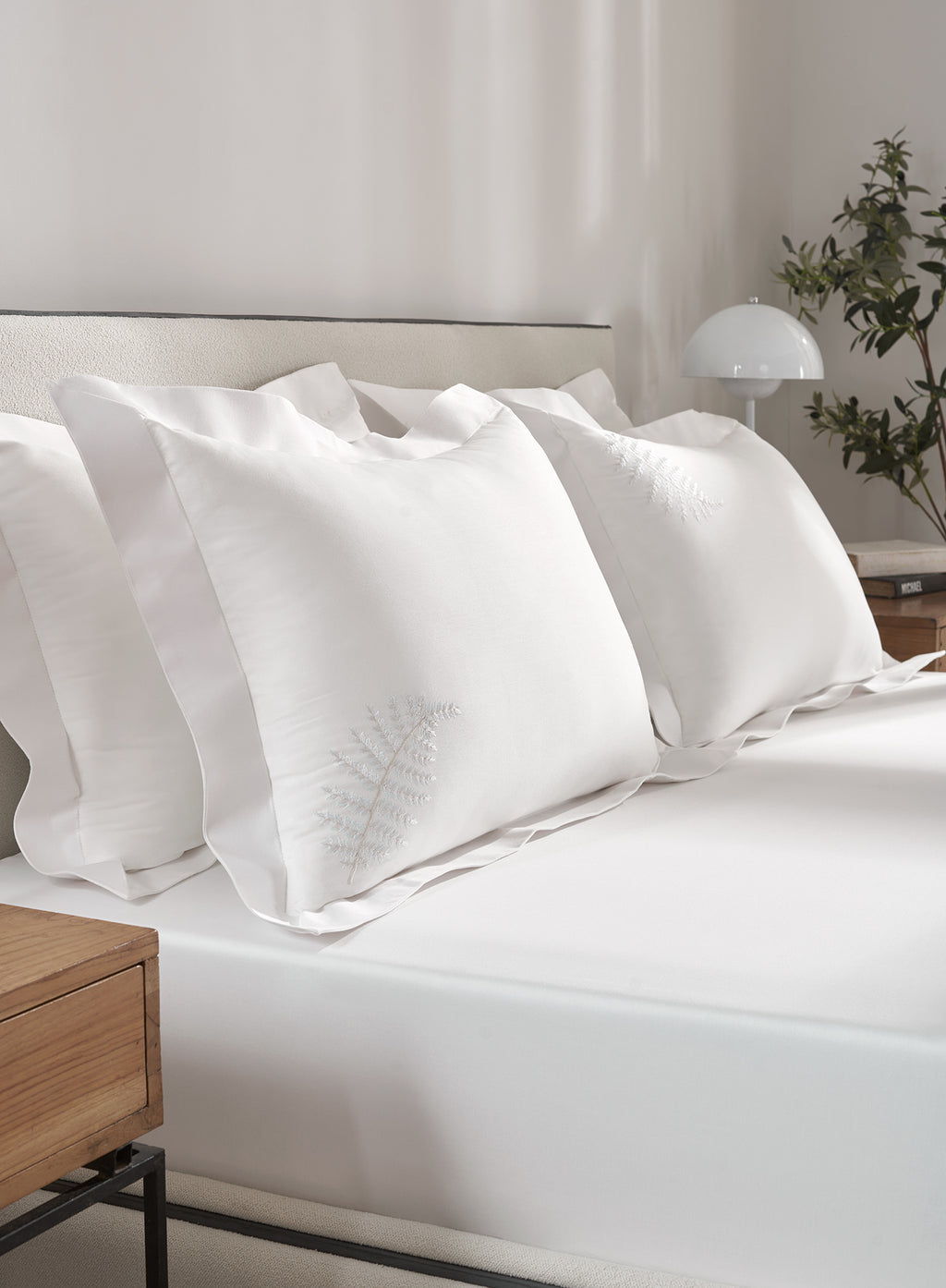 PALMERA-IVORY KING BED SHEET SET