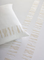 TERRA-BRILLIANT WHITE KING BED SHEET SET