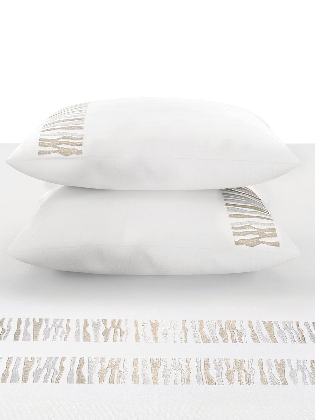 TERRA-BRILLIANT WHITE KING BED SHEET SET