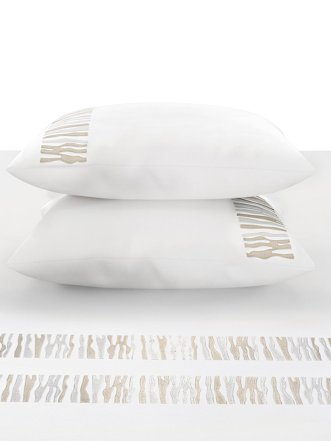 TERRA-BRILLIANT WHITE KING BED SHEET SET