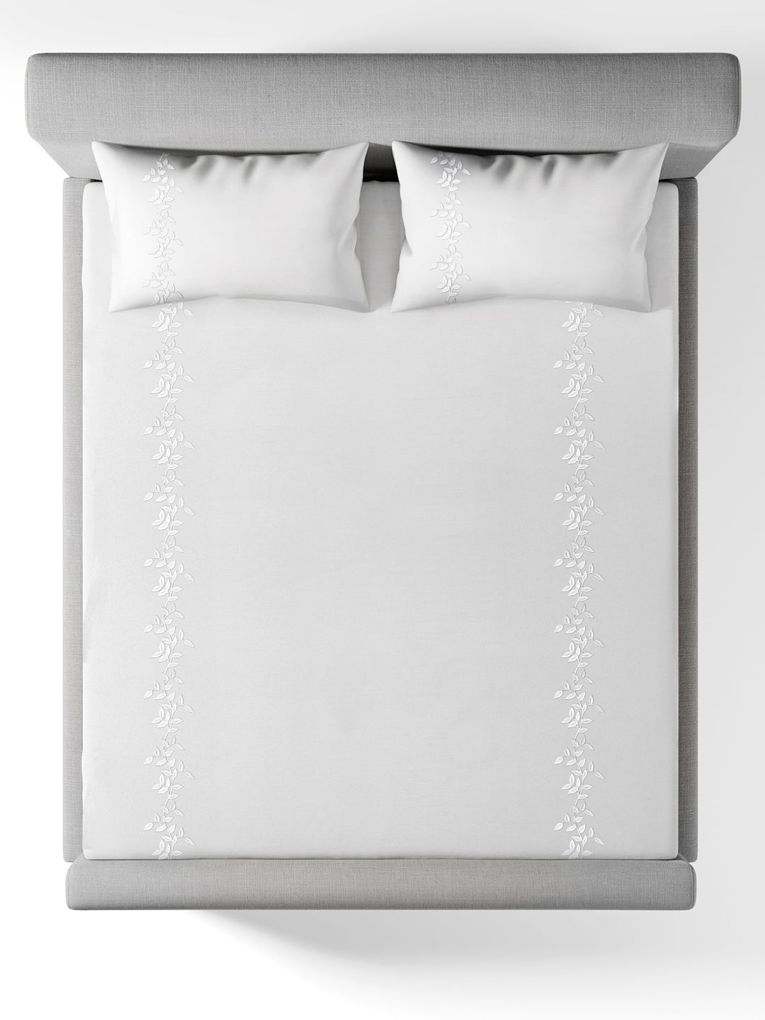 VERONA-BRILLIANT WHITE KING BED SHEET SET