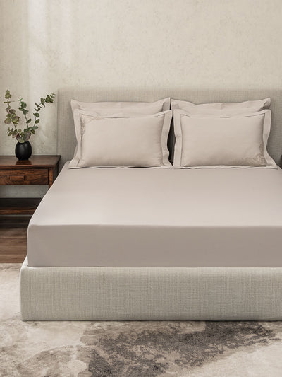 BAROQUE-PUMICE STONE KING BED SHEET SET