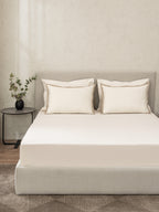 CHANTILLY-SNOW WHITE KING BED SHEET SET