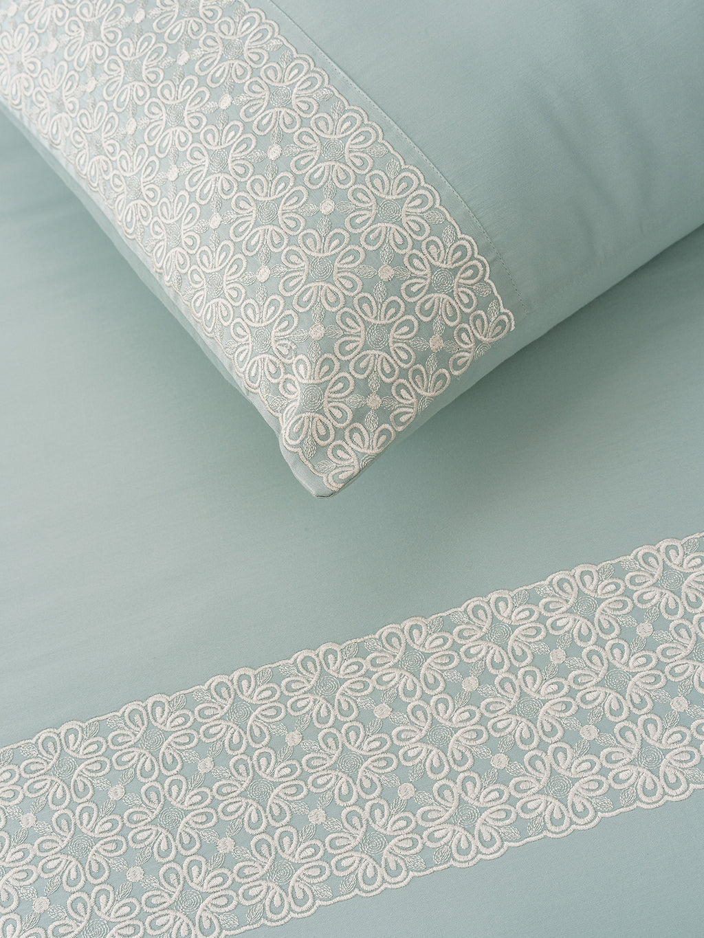 CLASSIQUE-POWDER BLUE KING BED SHEET SET