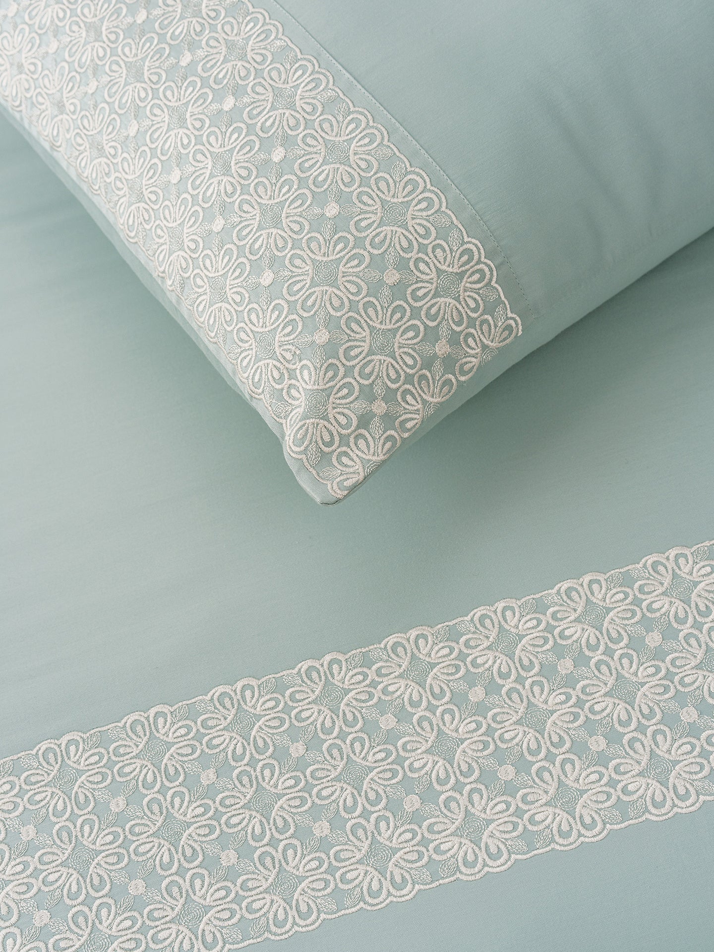 CLASSIQUE-POWDER BLUE KING BED SHEET SET
