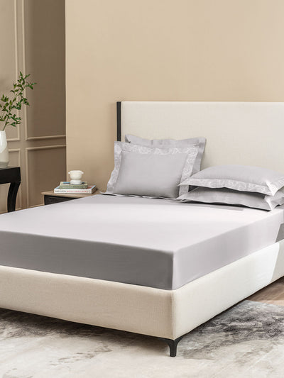 FILIGREE-OYSTER KING BED SHEET SET