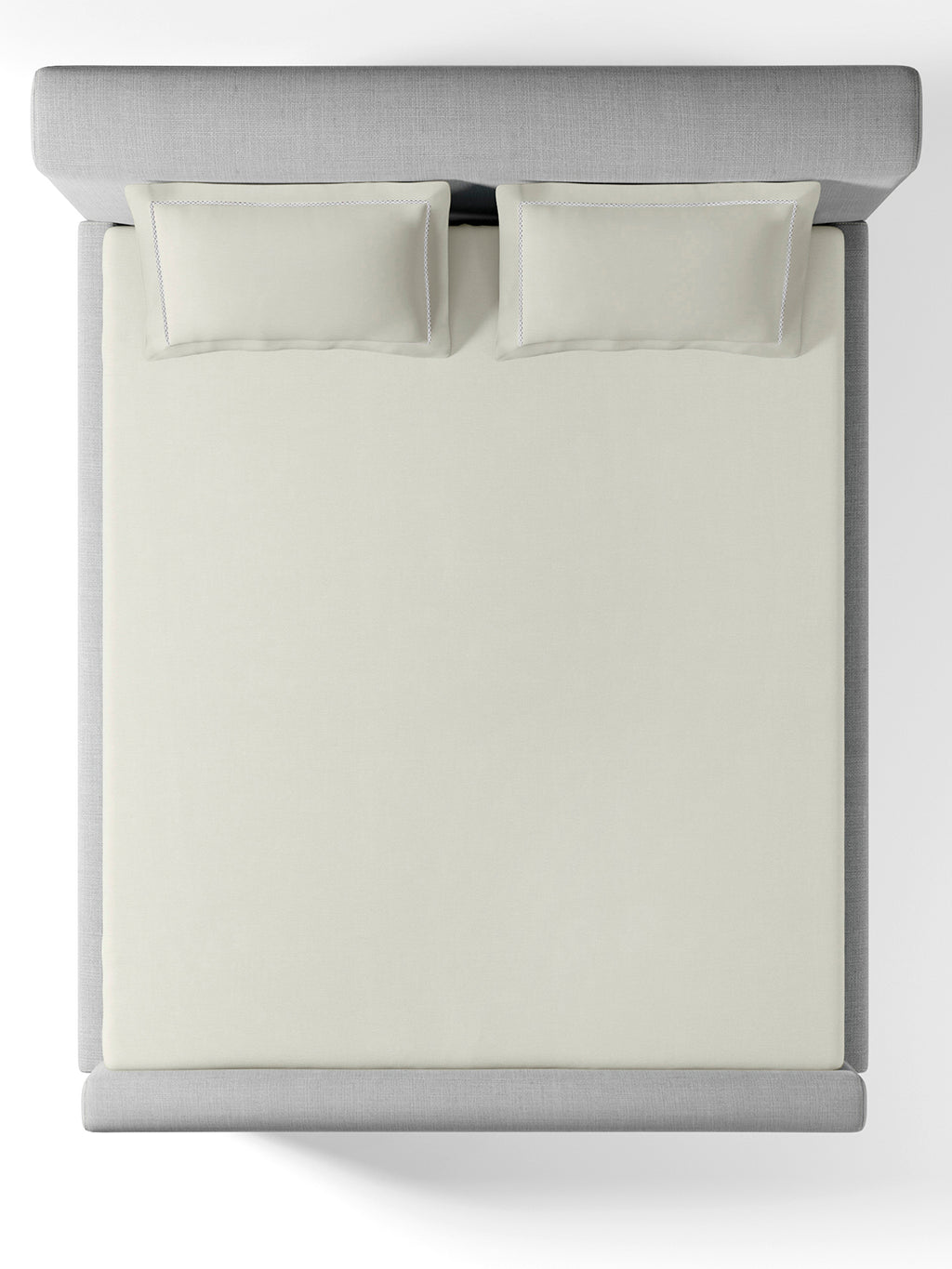 GRACE-MILK WHITE KING BED SHEET SET