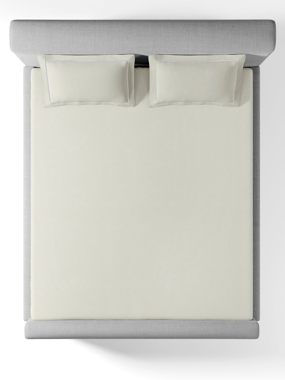 GRACE-MILK WHITE KING BED SHEET SET