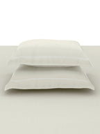 GRACE-MILK WHITE KING BED SHEET SET