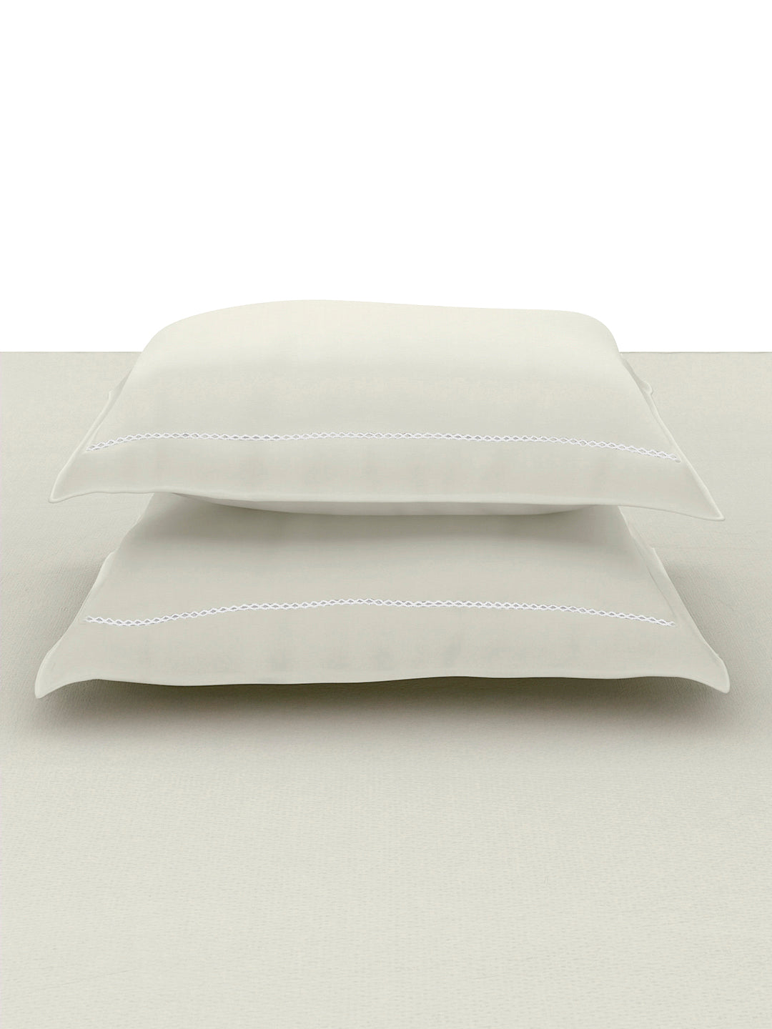 GRACE-MILK WHITE KING BED SHEET SET