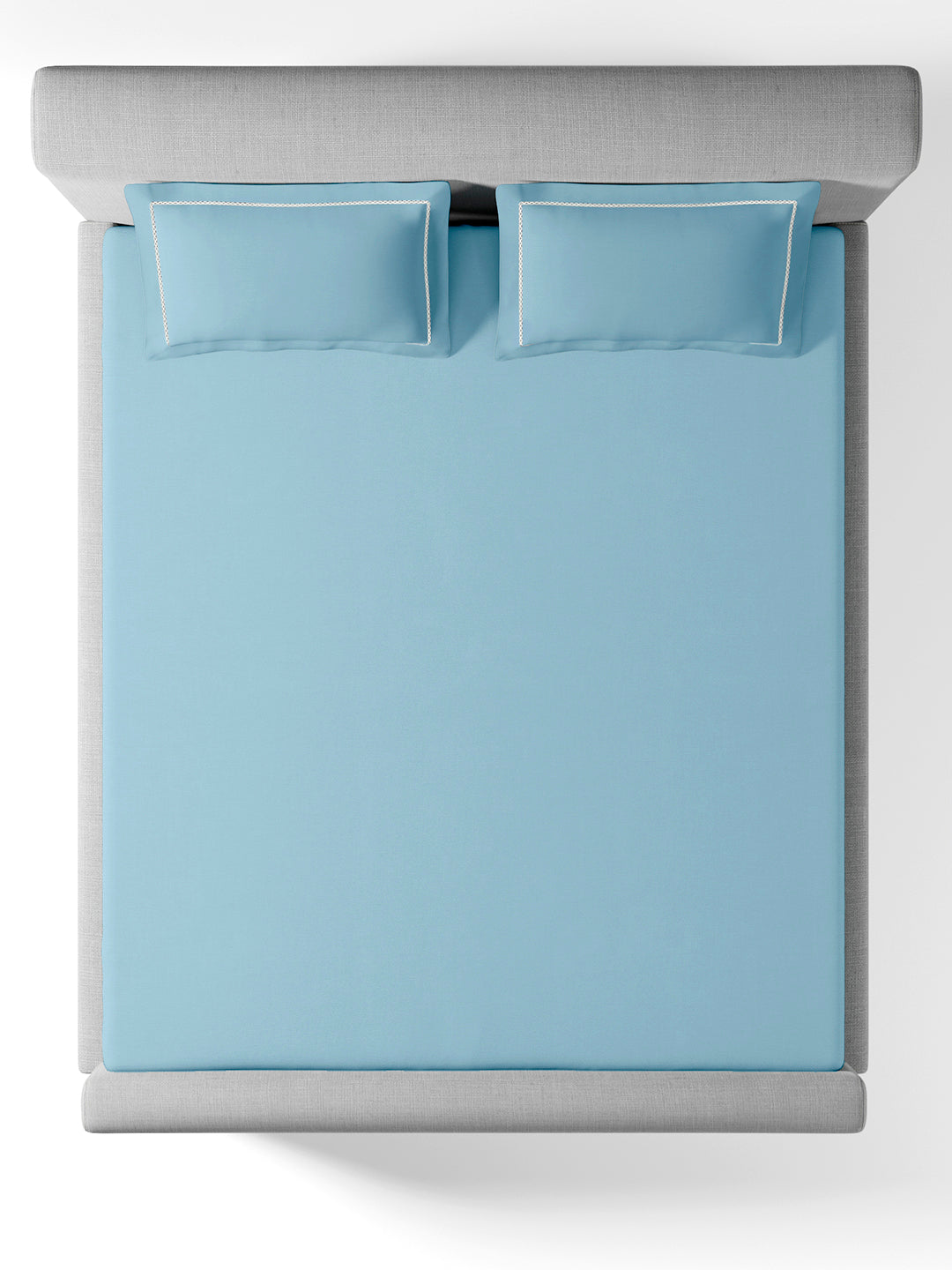 GRACE-STORM BLUE KING BED SHEET SET